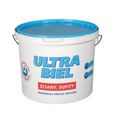 Farba Akrylowa Ultra Biel Biała 3L Śnieżka