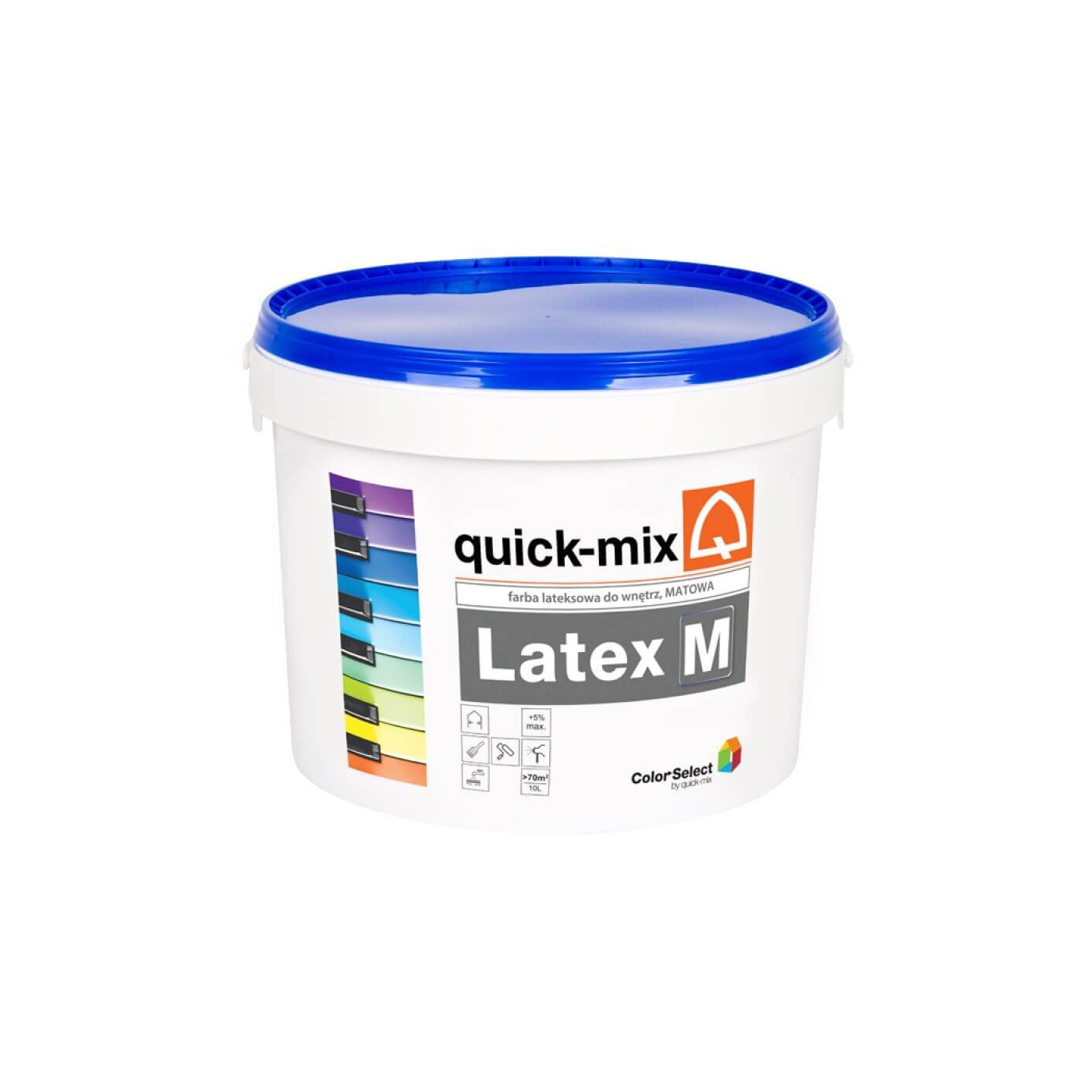 Farba Lateks M Mat 10L Biały Quick Mix Farba Lateks M Mat 10L Biały Quick Mix