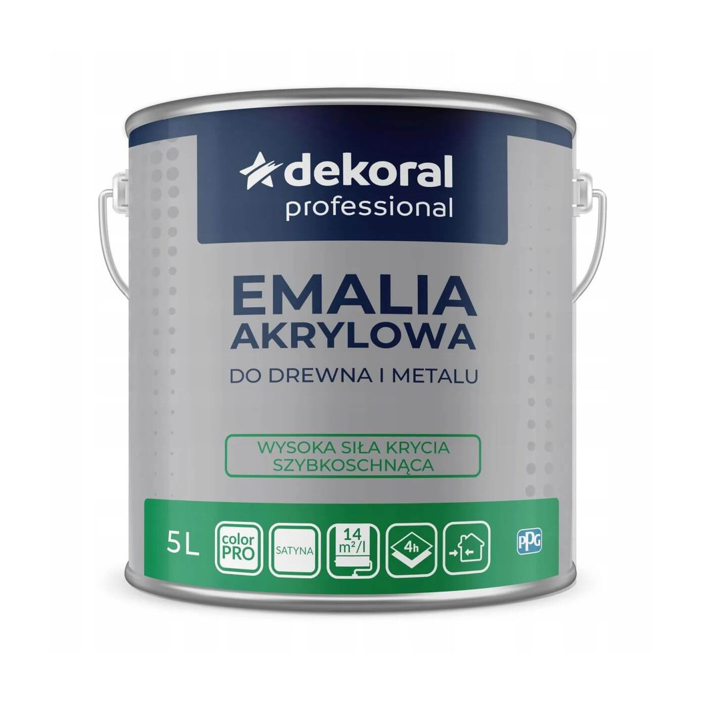 Emalia Akrylowa Baza Ln 5L Dekoral Emalia Akrylowa Baza Ln 5L Dekoral