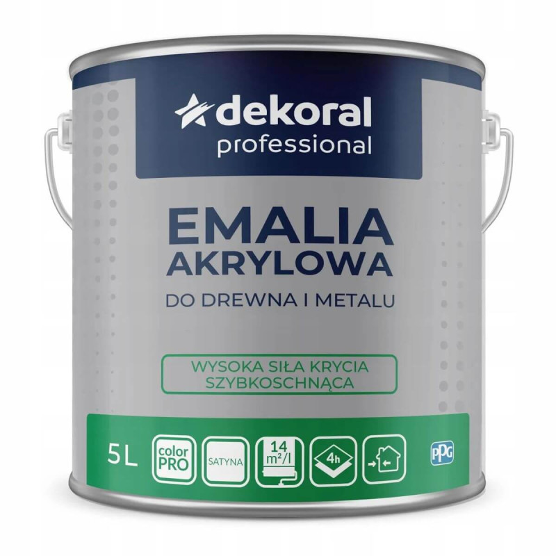 Emalia Akrylowa Baza Ln 5L Dekoral Emalia Akrylowa Baza Ln 5L Dekoral