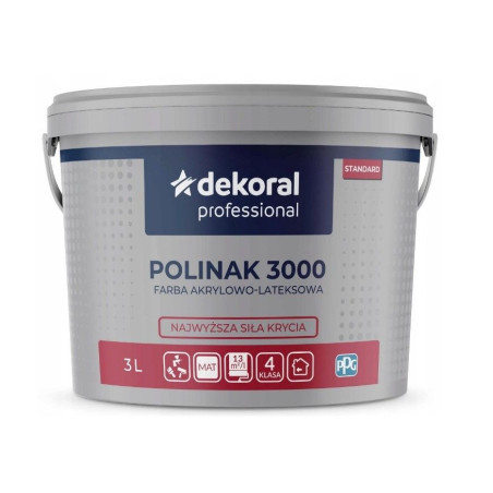 Farba Polinak 3000 Baza Zn 2,61L Dekoral
