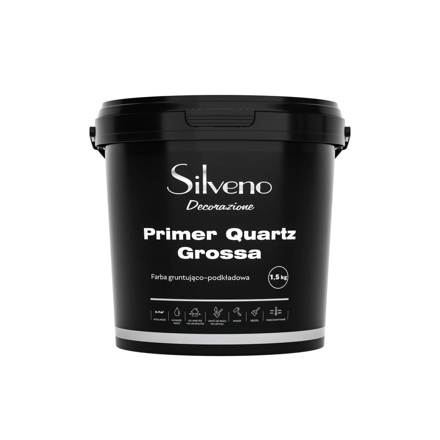 Farba Podkładowa Primer Quartz Grossa 1.5 Kg Silveno Farba Podkładowa Primer Quartz Grossa 1.5 Kg Silveno