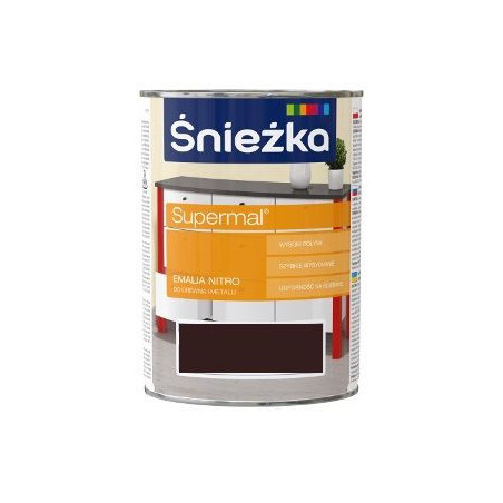 Emalia Nitro Brązowy 0.8L Śnieżka