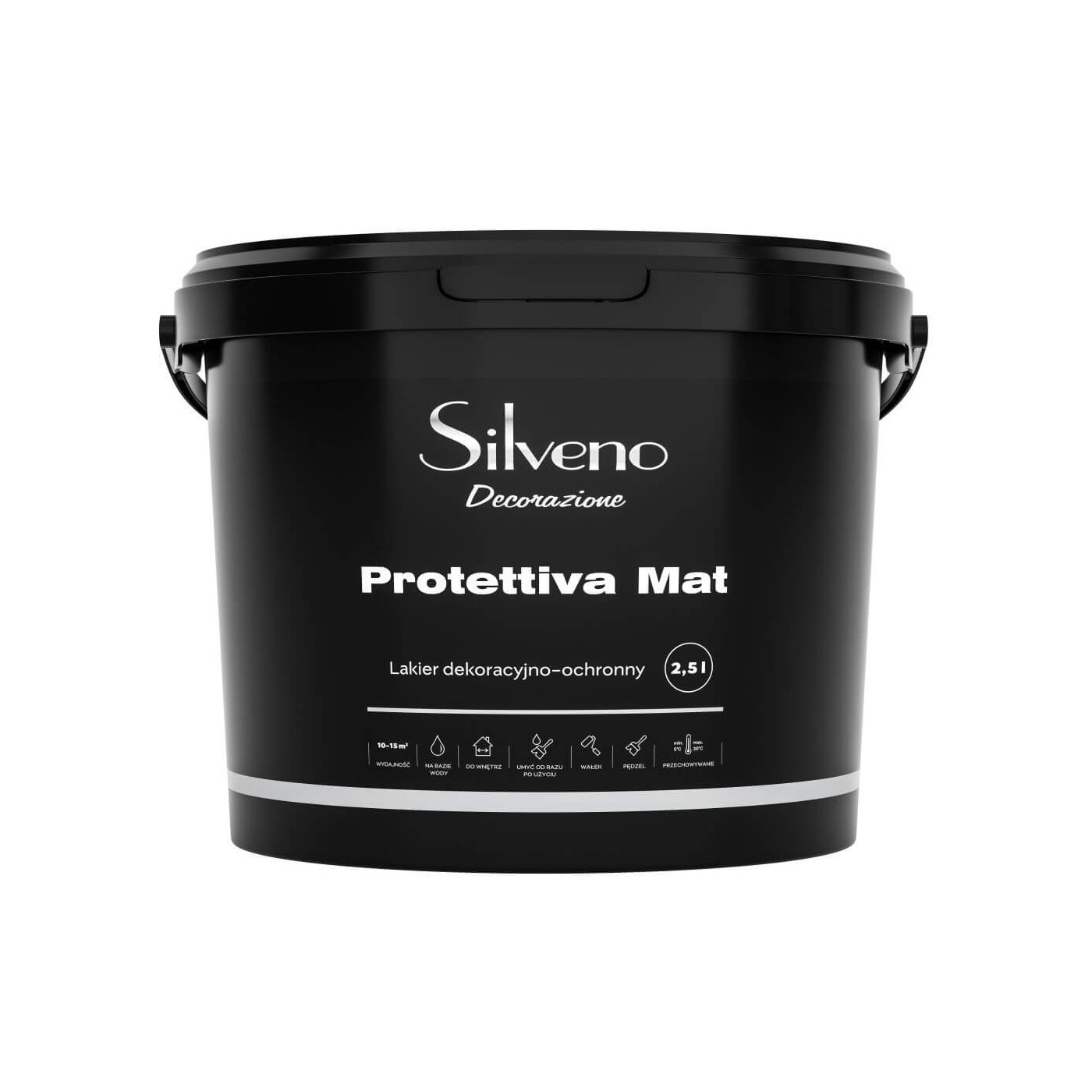 Lakier Dekoracyjny Protettiva 2.5L Mat Silveno Lakier Dekoracyjny Protettiva 2.5L Mat Silveno