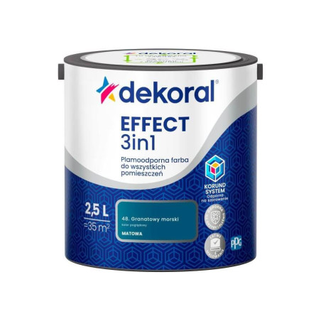 Farba Lateksowa Plamoodporna Effect 3IN1 2.5L Granatowy Morski Dekoral
