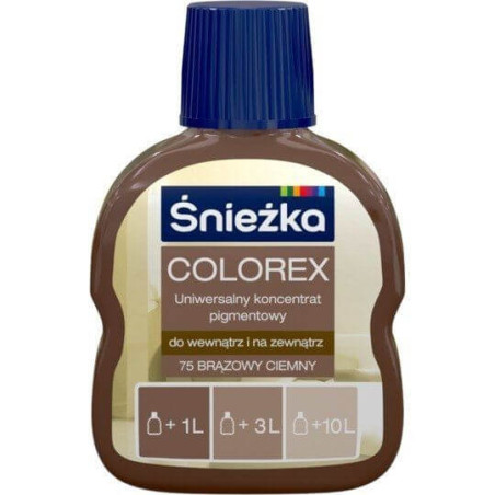 Pigment Colorex 75 Brąz Ciemny 100ml Śnieżka
