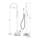 Bateria Wannowa Wolnostojąca Axel QF1165A Kohlman Bateria Wannowa Wolnostojąca Axel QF1165A Kohlman