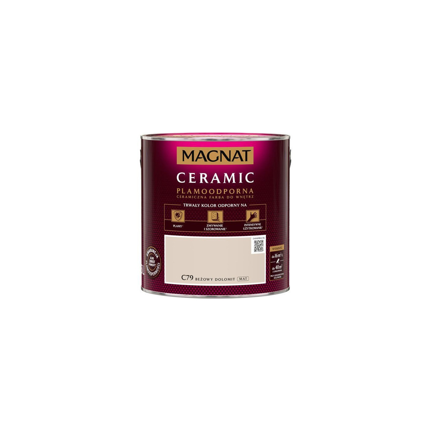 Farba Ceramiczna Ceramic Beżowy Dolomit C79 2.5L Magnat Farba Ceramiczna Ceramic Beżowy Dolomit C79 2.5L Magnat