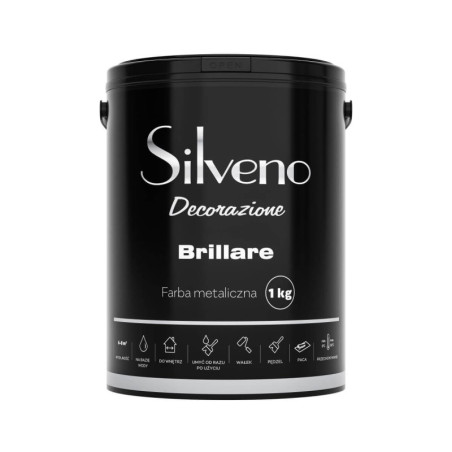 Farba Metaliczna Brillare 1kg Silveno Decorazione