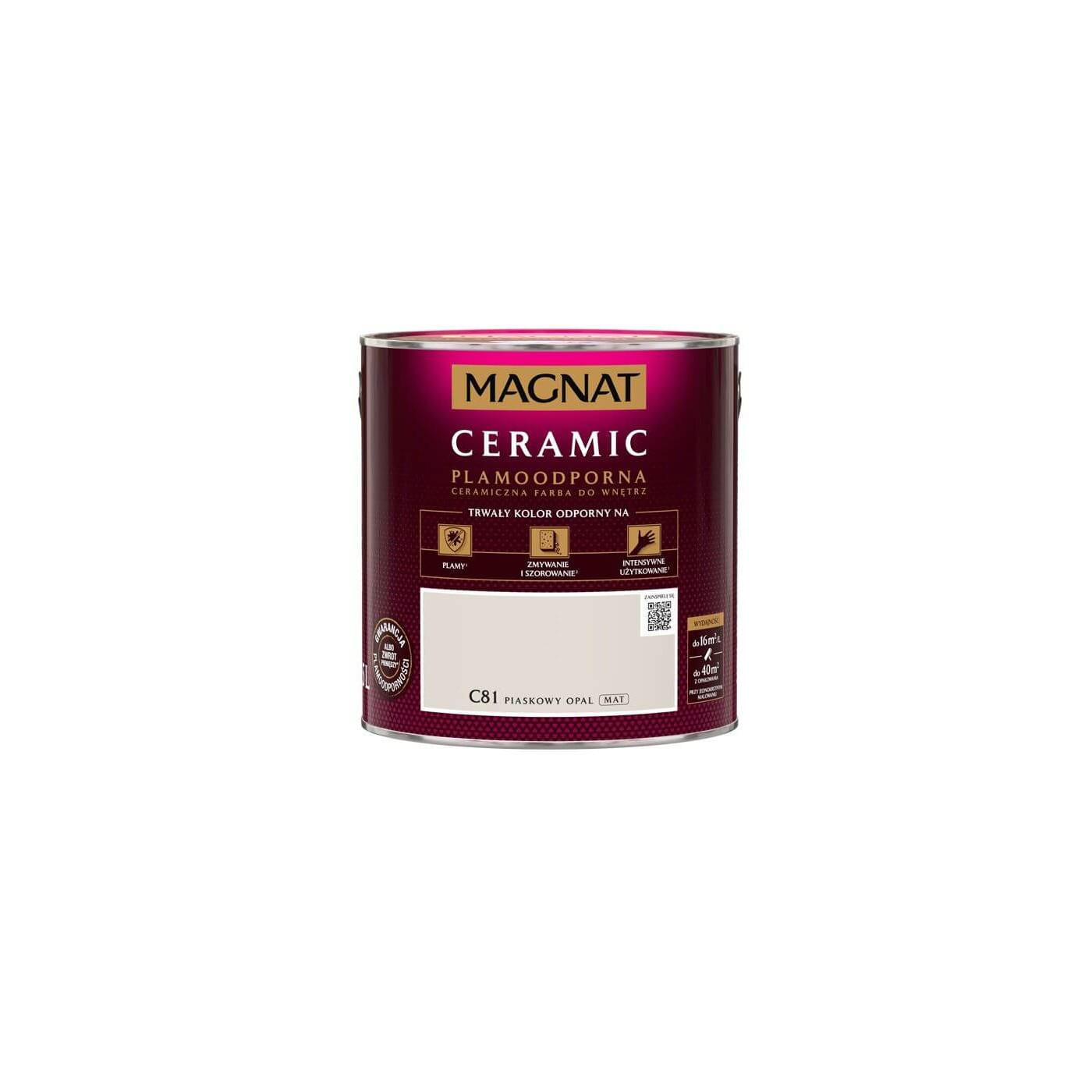 Farba Ceramiczna Magnat C81 Piaskowy Opal 2.5L Farba Ceramiczna Magnat C81 Piaskowy Opal 2.5L