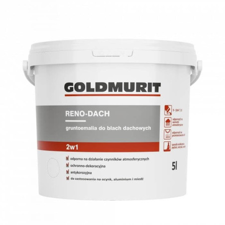 Farba Gruntoemalia Do Dachów Reno Dach Grafitowy Ral 7016 5L Goldmurit