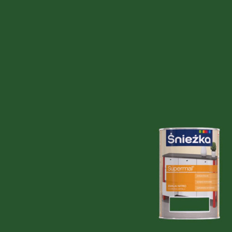 Emalia Supermal Nitro Zielony 10L Połysk Śnieżka