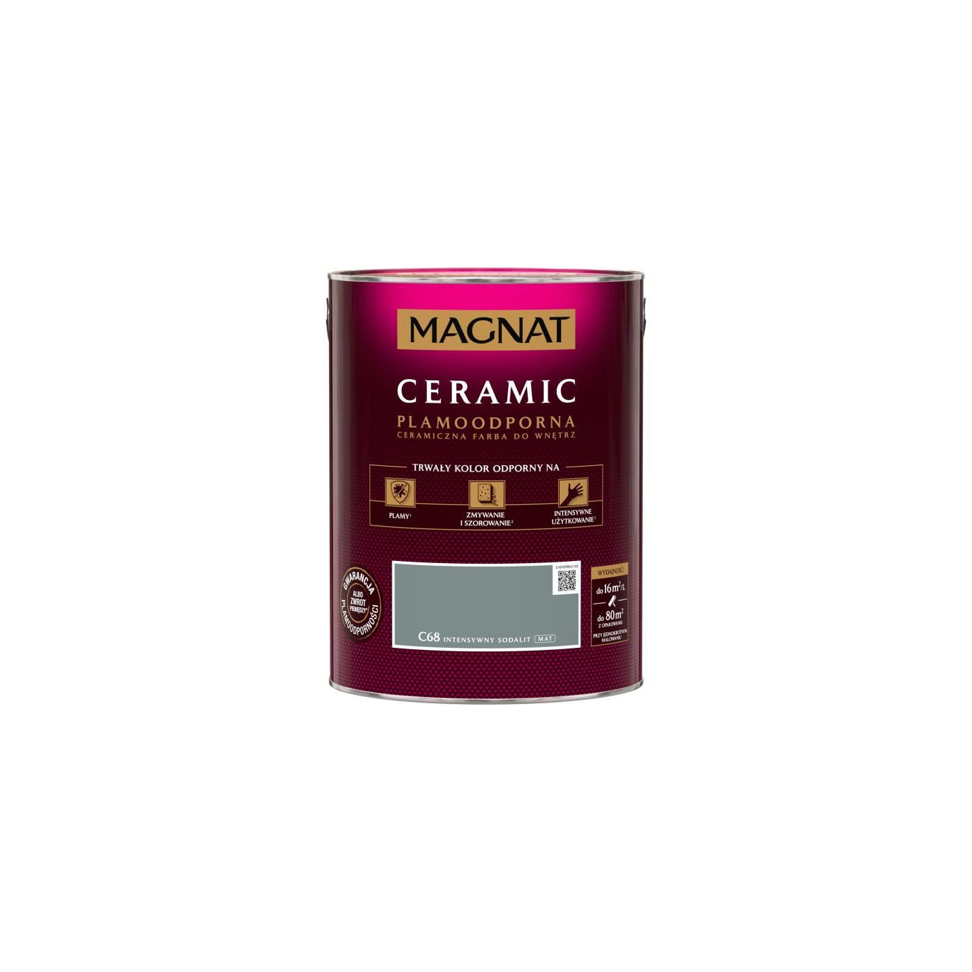 Farba Ceramiczna Ceramic C68 Intensywny Sodalit 5L Magnat Farba Ceramiczna Ceramic C68 Intensywny Sodalit 5L Magnat