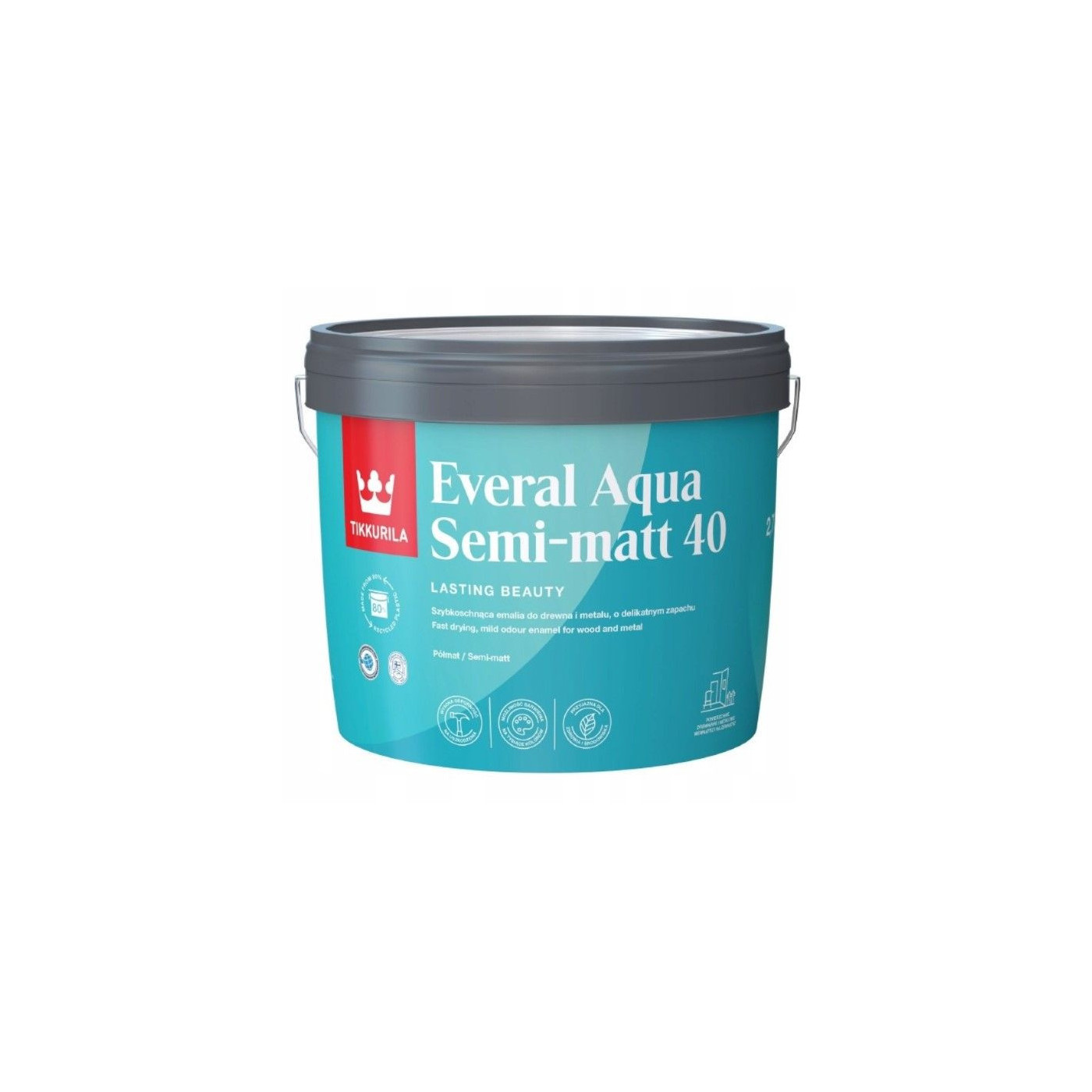 Farba Everal Aqua Semi Matt 40 Baza C Tikkurila Farba Everal Aqua Semi Matt 40 Baza C Tikkurila