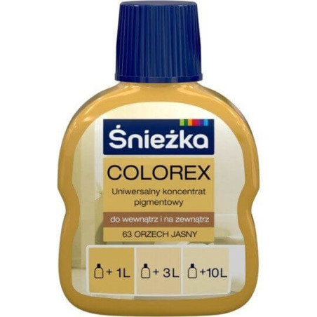 Pigment Colorex 63 Orzech Jasny 100ml Śnieżka