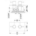 Bateria Wannowa Termostatyczna Axel QW432A Kohlman Bateria Wannowa Termostatyczna Axel QW432A Kohlman
