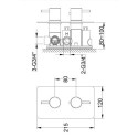 Bateria Wannowa Termostatyczna Axel QW433A Kohlman Bateria Wannowa Termostatyczna Axel QW433A Kohlman