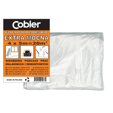 Folia Malarska Extra Mocna 4x5m 20m2 Cobler