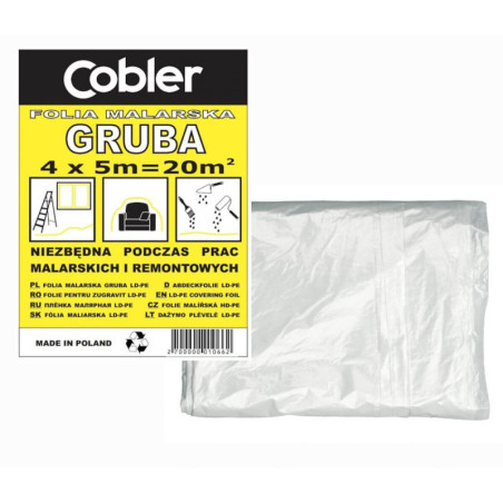 Folia Malarska Gruba 4x5 m Cobler
