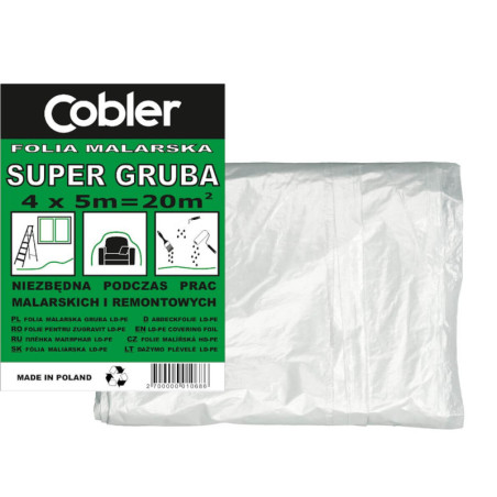 Folia Malarska Super Gruba 4x5m Cobler