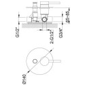 Bateria Wannowa Axel Gold QW210AGD Kohlman Bateria Wannowa Axel Gold QW210AGD Kohlman