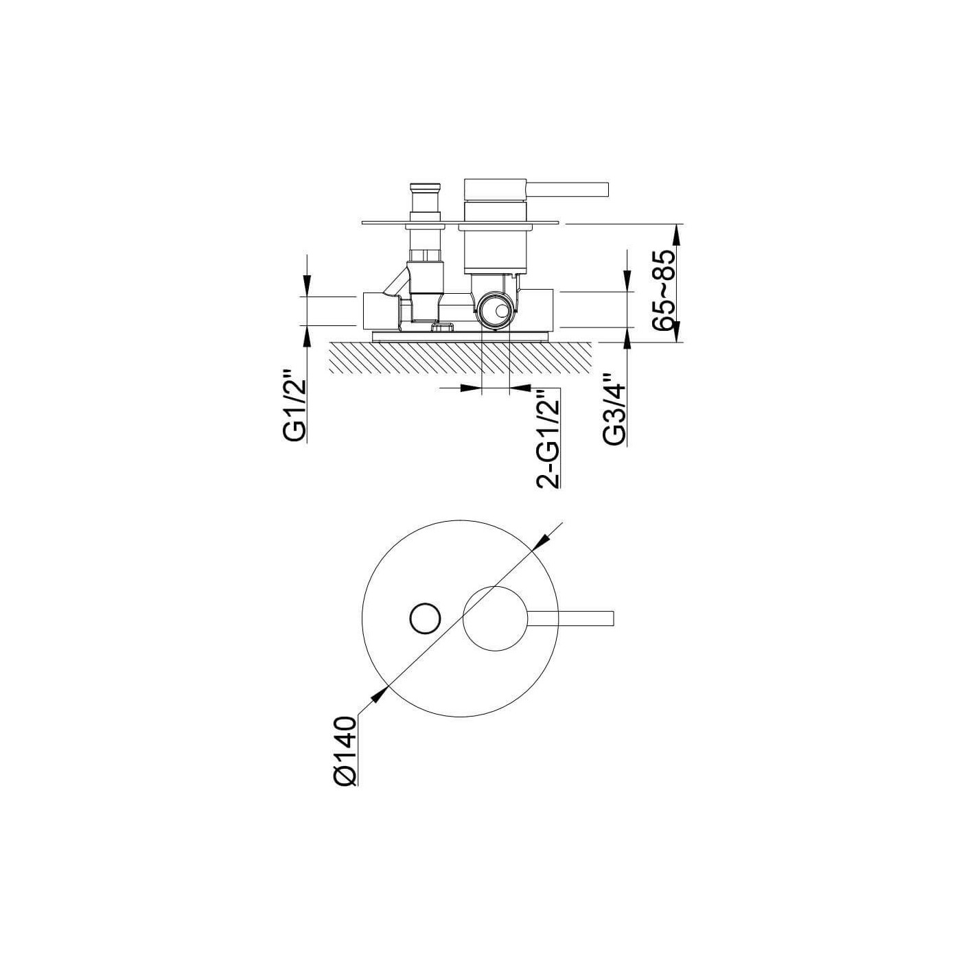Bateria Wannowa Axel Gold QW210AGD Kohlman Bateria Wannowa Axel Gold QW210AGD Kohlman
