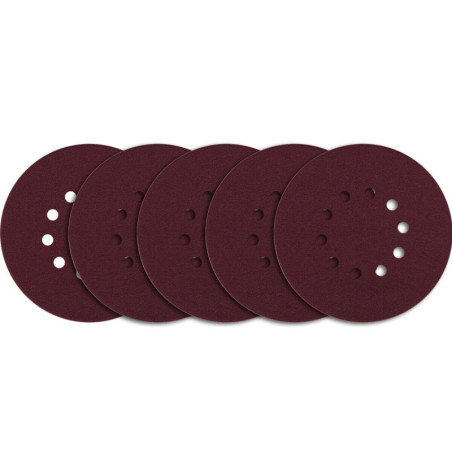 Krążek Ścierny Na Rzep 10 Otw. P80 (225 mm) 5 Szt. Goldmurit