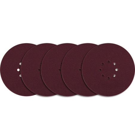 Krążek Ścierny Na Rzep 8 Otw. P100 (225 mm) 5 Szt. Goldmurit