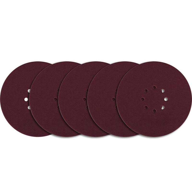 Krążek Ścierny Na Rzep 8 Otw. P80 (225 mm) 5 Szt. Goldmurit Krążek Ścierny Na Rzep 8 Otw. P80 (225 mm) 5 Szt. Goldmurit