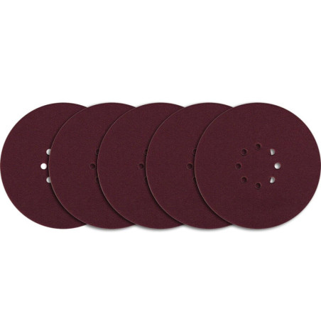 Krążek Ścierny Na Rzep 8 Otw. P80 (225 mm) 5 Szt. Goldmurit