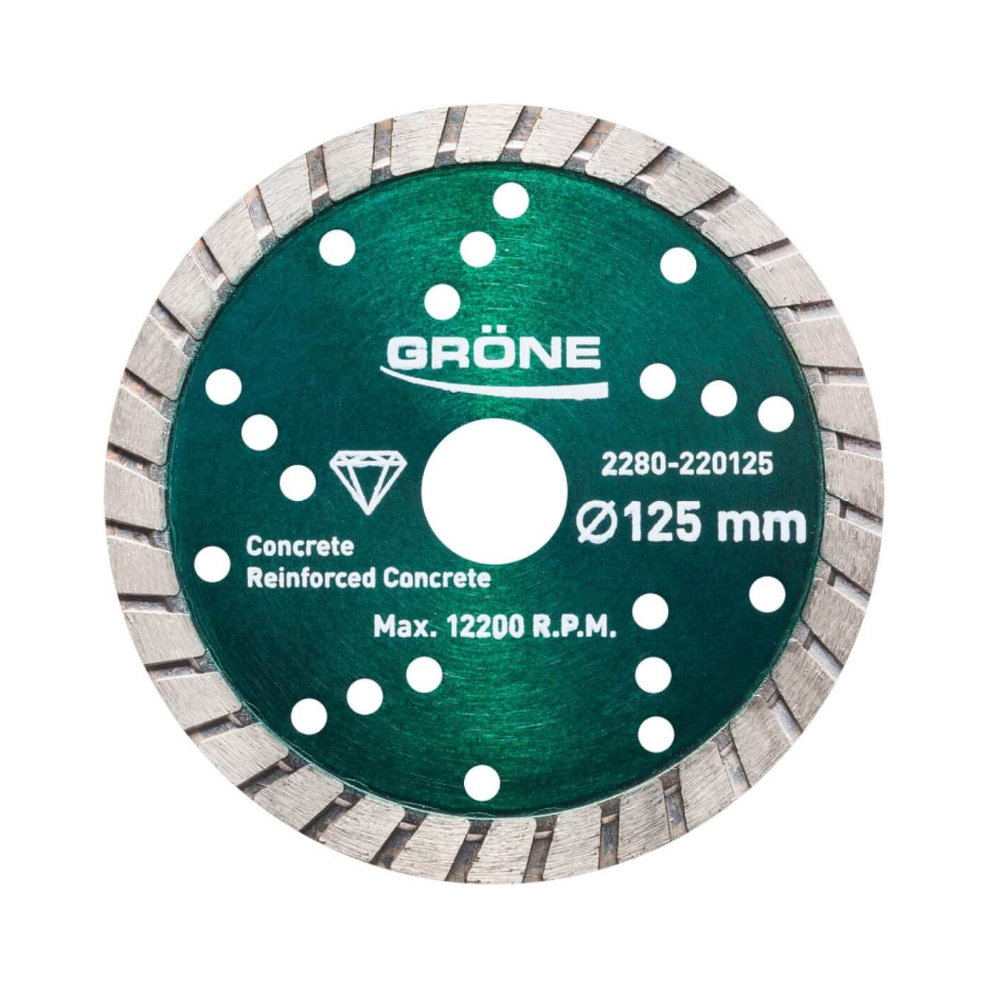 Tarcza Diamentowa 125 x 22,2 Segmentowana Turbo Grone Tarcza Diamentowa 125 x 22,2 Segmentowana Turbo Grone
