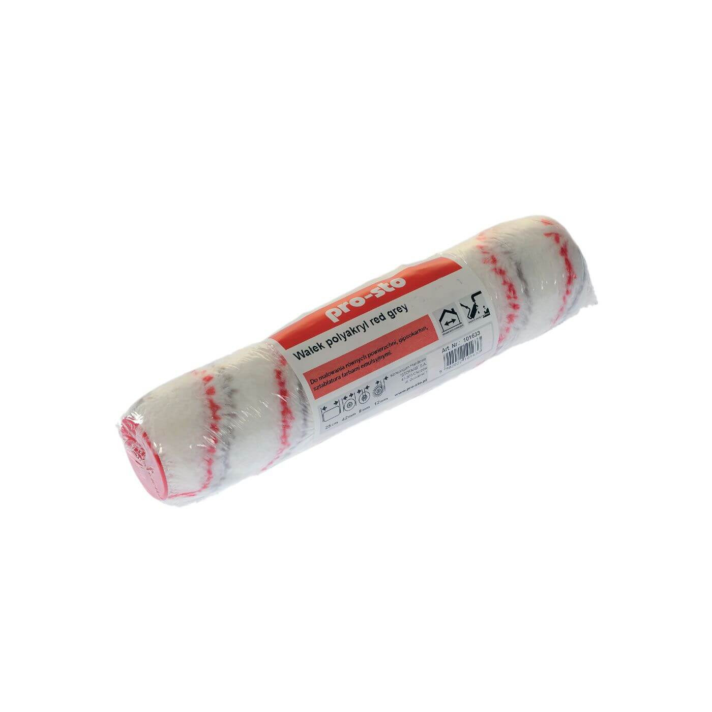 Wałek Polyakryl Red-Grey 25 cm/42mm Pro-sto Wałek Polyakryl Red-Grey 25 cm/42mm Pro-sto