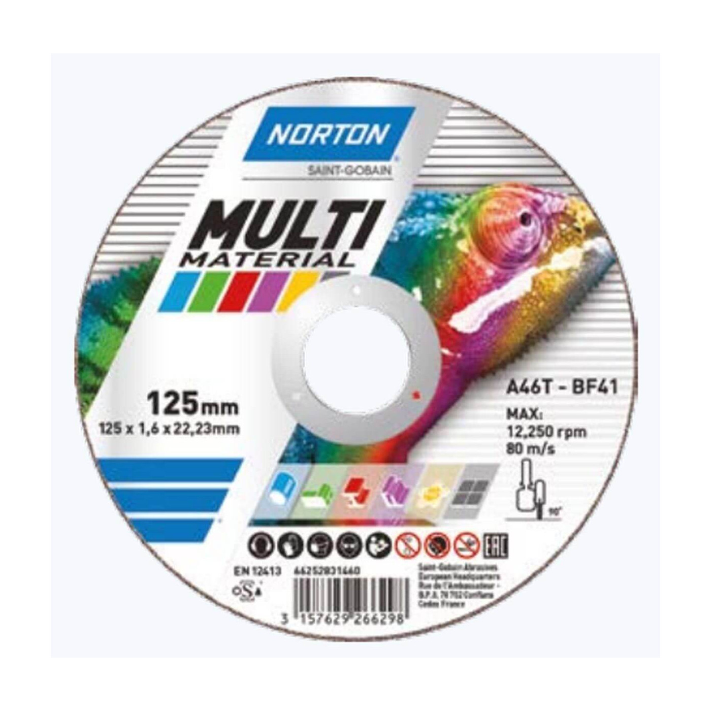 Tarcza 125x1,6x22,23 C 46 R-BF41 MULTI PURPOSE Flexovit Tarcza 125x1,6x22,23 C 46 R-BF41 MULTI PURPOSE Flexovit