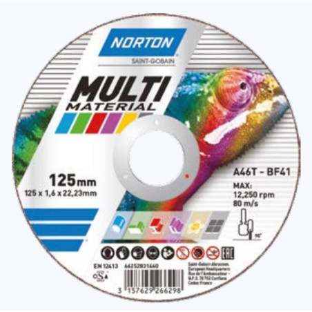 Tarcza 125x1,6x22,23 C 46 R-BF41 MULTI PURPOSE Flexovit