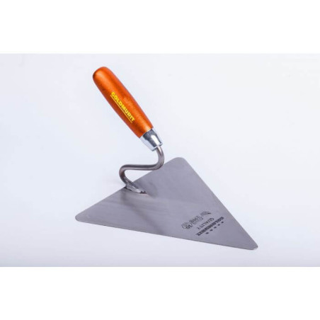 Kielnia Trójkątna Ze Stali Sprężystej - Typ Berliński 190 mm Uchwyt Drewno Goldmurit