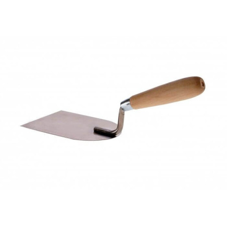 Nierdzewna Kielnia Do Płytek 60 mm Uchwyt Drewno Goldmurit