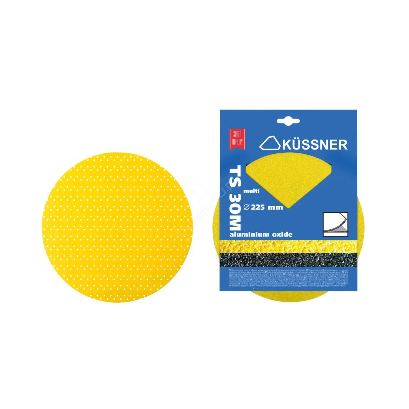 Krążek Ścierny TS30M Multiotworowany Śr.225 mm P100 3 Szt. Kussner Krążek Ścierny TS30M Multiotworowany Śr.225 mm P100 3 Szt. Kussner