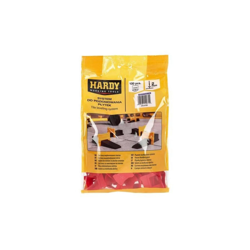 Klipsy Do Poziomowania Płytek Hardy Fuga 2MM Opk 100 szt. Kaem Klipsy Do Poziomowania Płytek Hardy Fuga 2MM Opk 100 szt. Kaem
