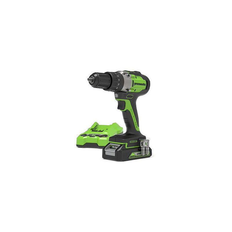 Zestaw Wiertarko-Wkrętarka Gd24Dd60K2 Ładowarka + Aku 2 Ah + Walizka 24V GR3704107UA Greenworks Zestaw Wiertarko-Wkrętarka Gd24Dd60K2 Ładowarka + Aku 2 Ah + Walizka 24V GR3704107UA Greenworks