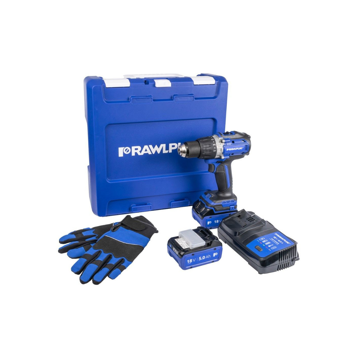Wiertarko-Wkrętarka Udarowa 18V 100 Nm 2x Akumulator 5,0 Ah Szybka Ładowarka 6,5A RawlCase R-PDD18-P100-XL2 Rawlplug Wiertarko-Wkrętarka Udarowa 18V 100 Nm 2x Akumulator 5,0 Ah Szybka Ładowarka 6,5A RawlCase R-PDD18-P100-XL2 Rawlplug