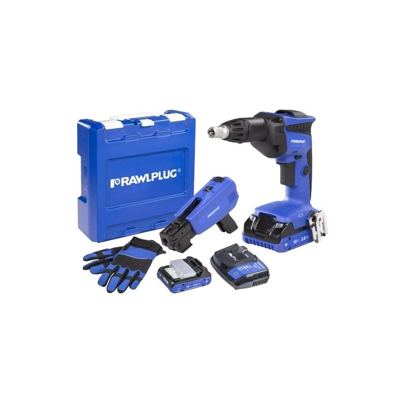 Wkrętarka Do Płyt G-K 18V R-PDS18-M2A Zestaw Rawlplug Wkrętarka Do Płyt G-K 18V R-PDS18-M2A Zestaw Rawlplug