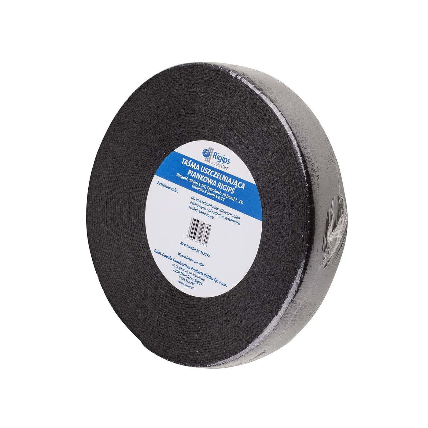 Taśma Akustyczna Uszczelniająca Piankowa 70mm x 30mb Rigips Taśma Akustyczna Uszczelniająca Piankowa 70mm x 30mb Rigips