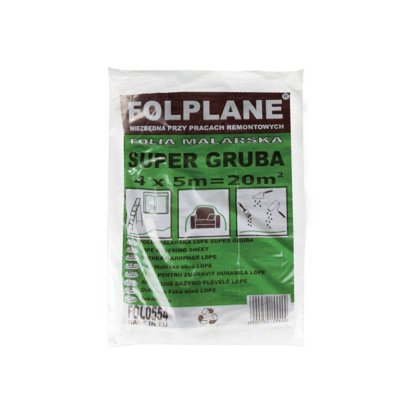 Folia Malarska Super Gruba 4x5 m Marrob Folia Malarska Super Gruba 4x5 m Marrob
