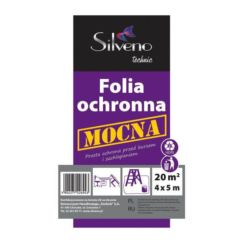 Folia Budowlana 4x5 m Silveno Folia Budowlana 4x5 m Silveno