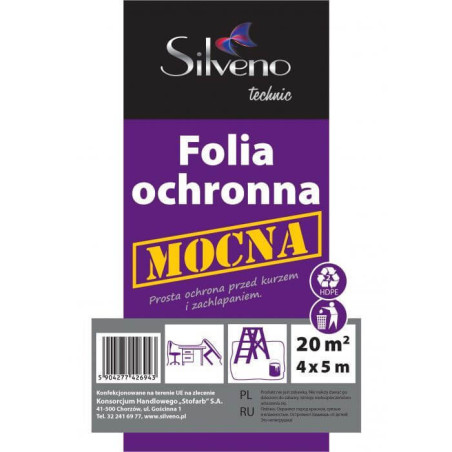 Folia Budowlana 4x5 m Silveno
