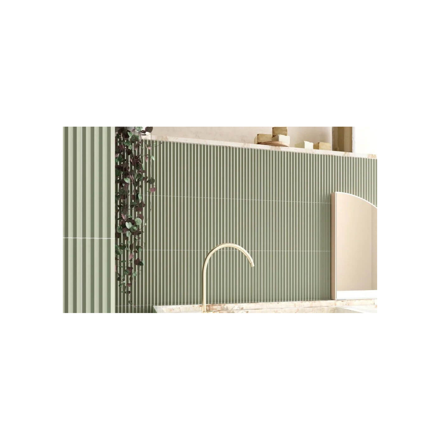 Płytka Ścienna Costa Nova Praia Tansy Green Mat 5x20 Equipe Płytka Ścienna Costa Nova Praia Tansy Green Mat 5x20 Equipe