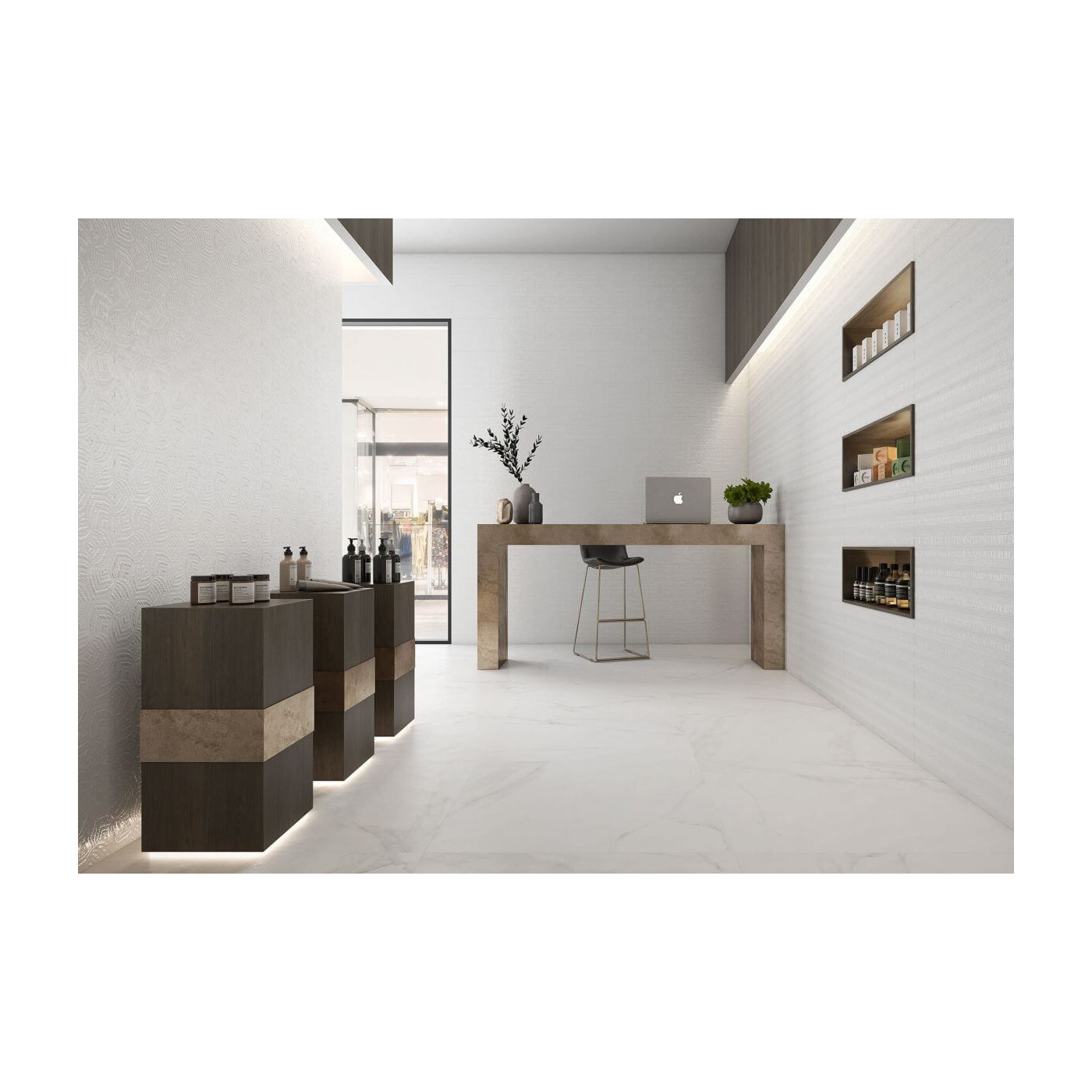 Płytka Ścienna Glaze Blanco 30x90 Saloni Ceramica Płytka Ścienna Glaze Blanco 30x90 Saloni Ceramica