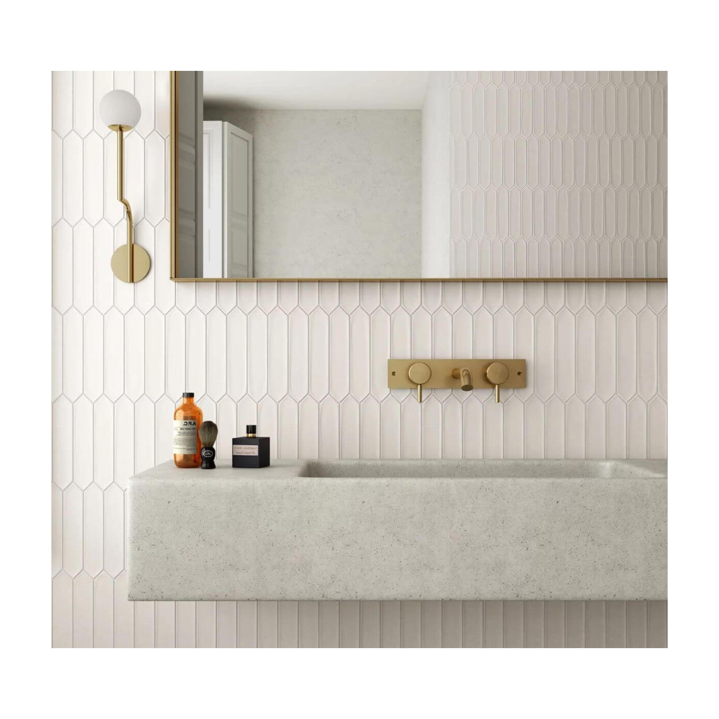 Płytka Ścienna Lanse White Mat 5x25 Equipe Płytka Ścienna Lanse White Mat 5x25 Equipe