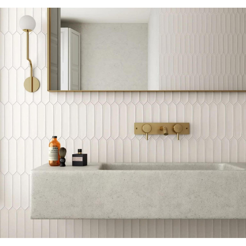 Płytka Ścienna Lanse White Mat 5x25 Equipe Płytka Ścienna Lanse White Mat 5x25 Equipe