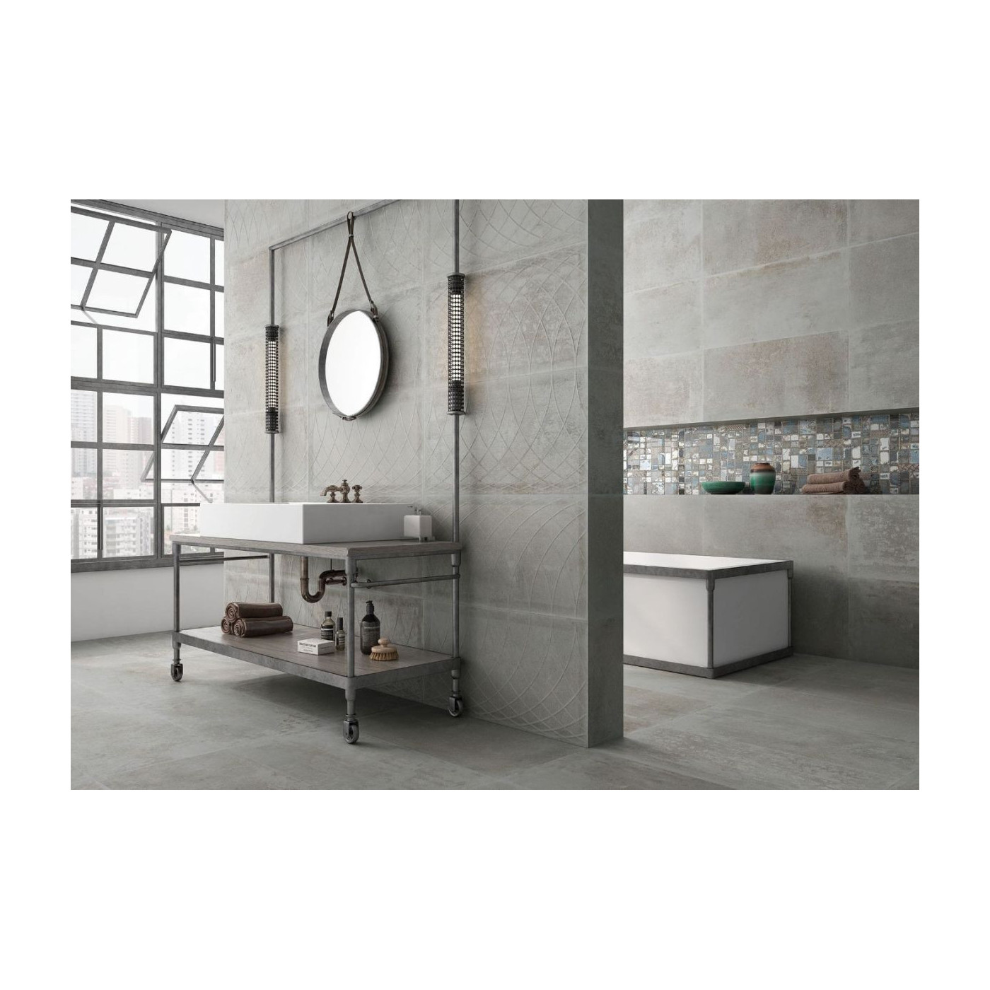 Płytka Serra Curves Oide Iron Mat Gris 45x90 Saloni Płytka Serra Curves Oide Iron Mat Gris 45x90 Saloni